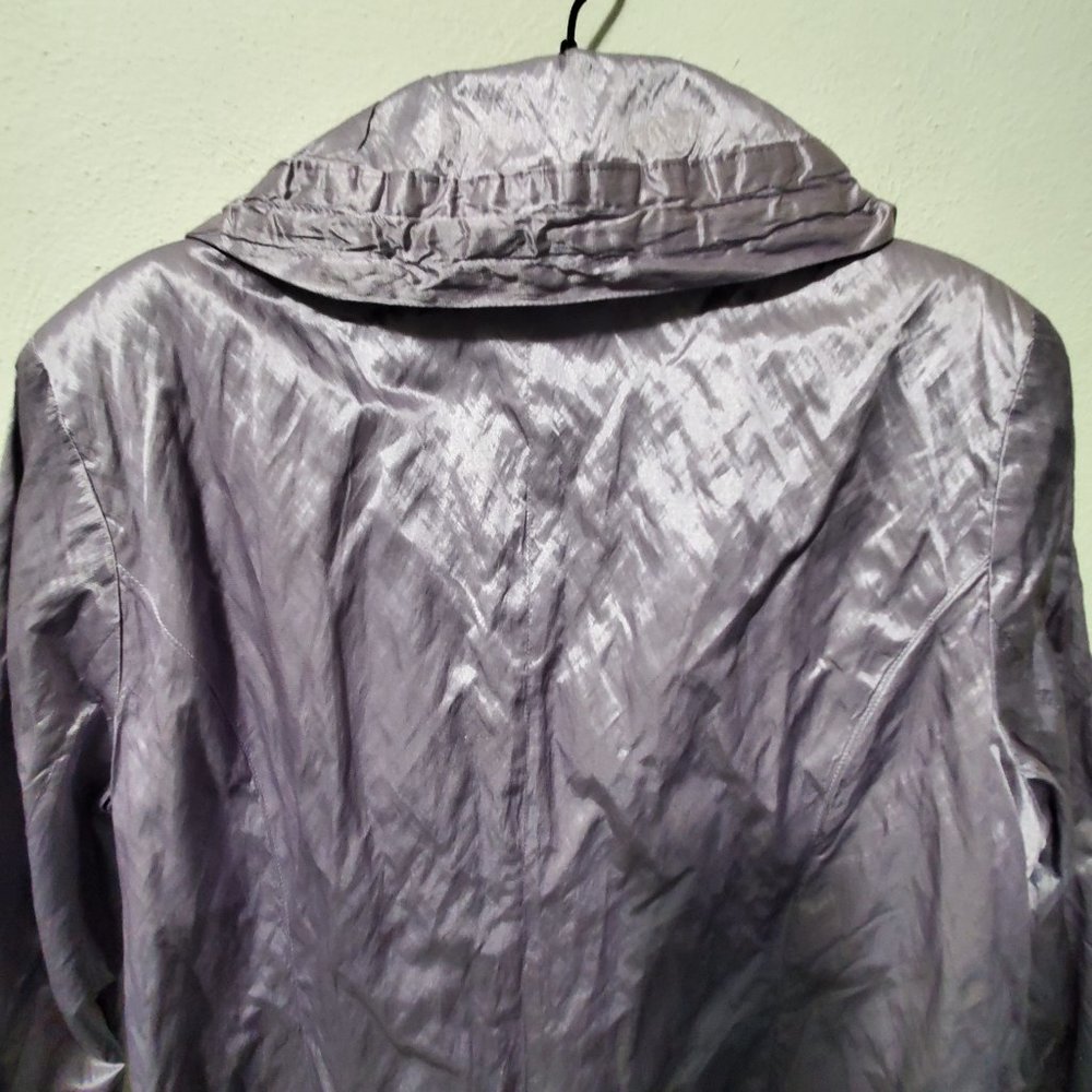 Chico's Metallic Lavender Button Jacket - image 7